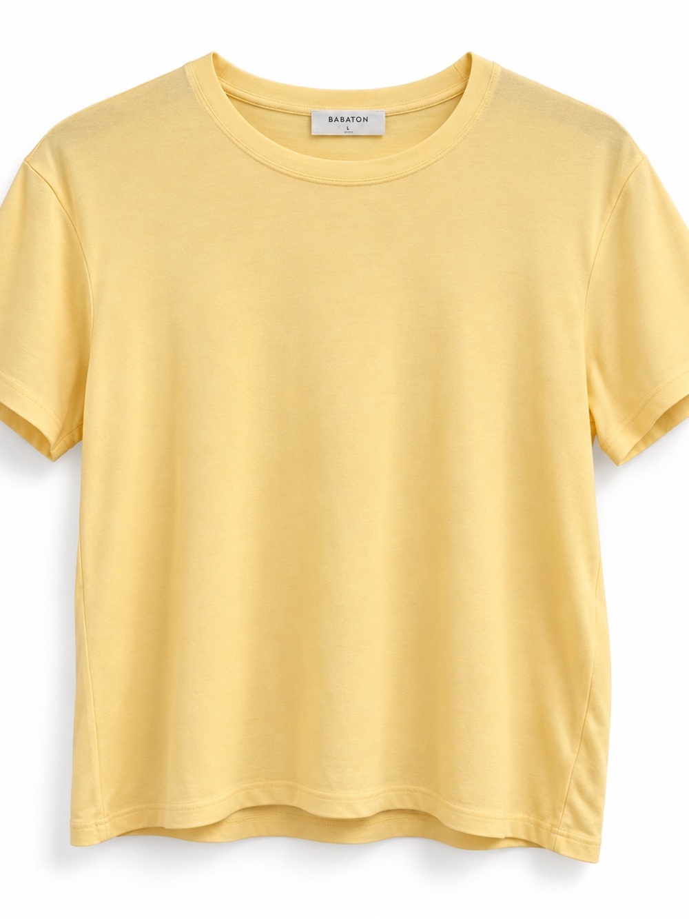 Aritzia Babaton Everyday T-Shirt Butter Yellow Size L